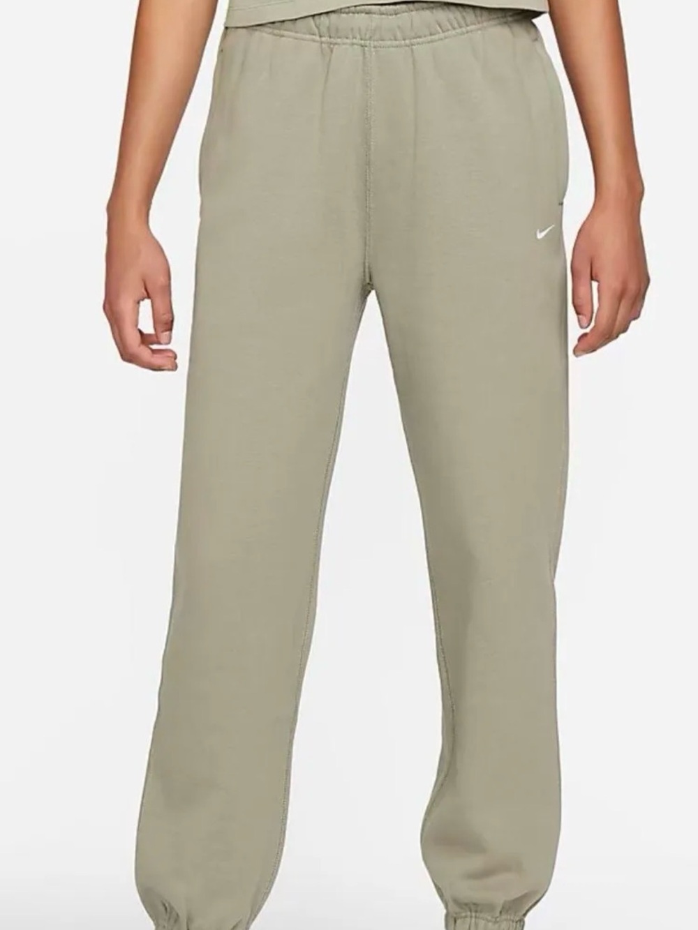 Nike Olive Green Drawstring Waist Sweatpants
